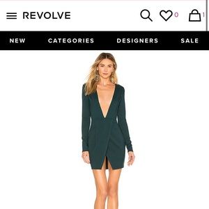 Green revolve dress